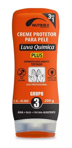 creme luva quimica