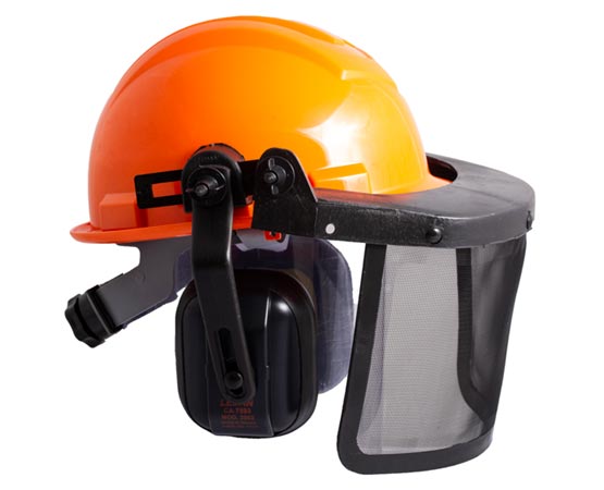 capacete protetor facial telado abafador de ruido1